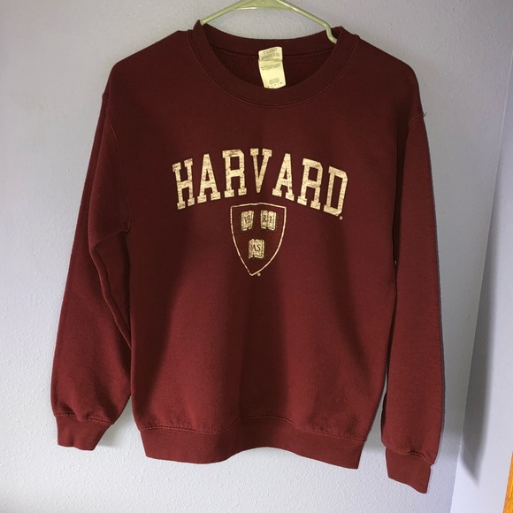 Sweaters - Maroon Harvard Crewneck Sweatshirt